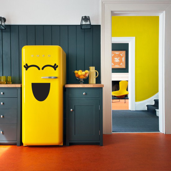 A decal that will make your fridge smile.