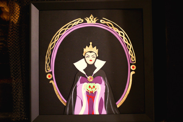 "Fairest of Them All" Handmade Construction Paper and Watercolor Art, $200
