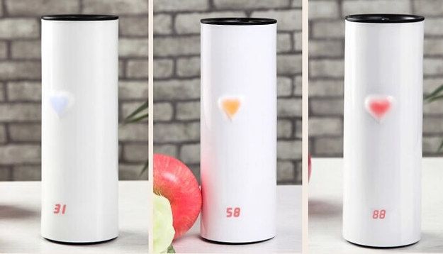 A cup that displays the temperature of your beverage.