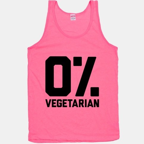 "0% Vegetarian" Tank