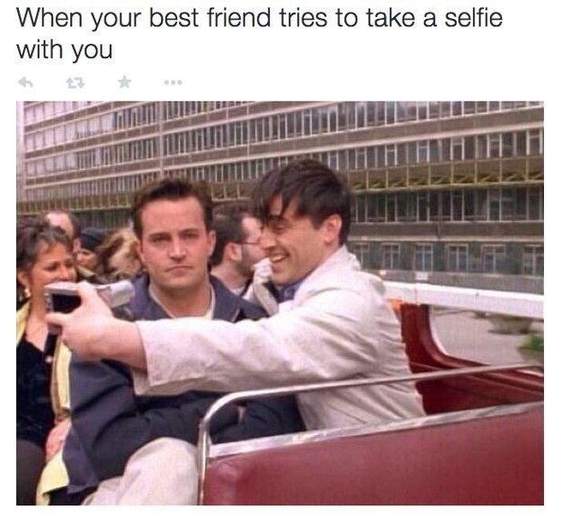The friend that always wants to take a selfie: