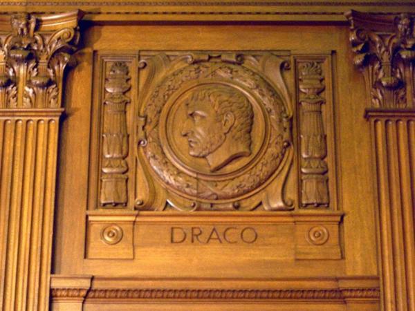 Draco, Greek Legislator<br /> The Grecians loved Draco so much that he suffocated to death by all the hats and coats thrown on stage after one of his speeches.