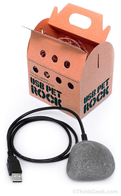 A USB pet rock, which naturally does nothing when it's plugged into your computer.