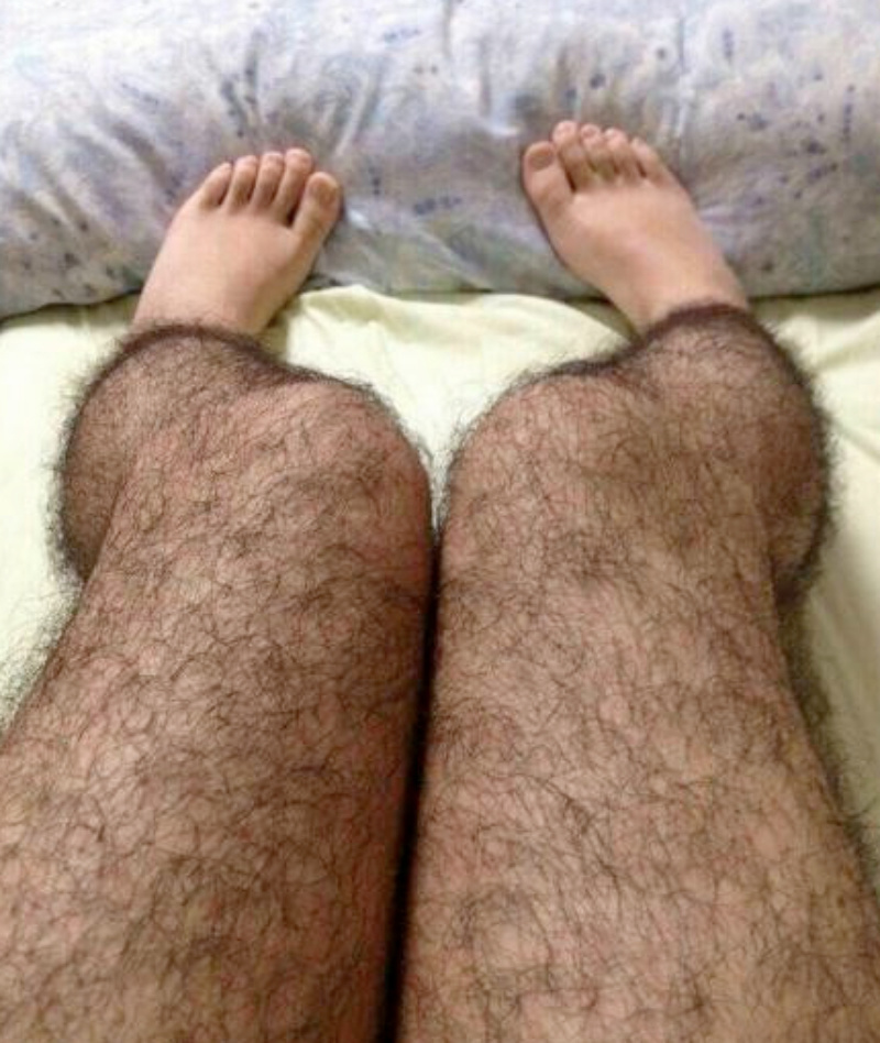Hairy stockings to keep perverts away.