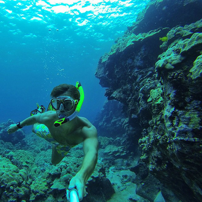 A cool snorkeling shot.