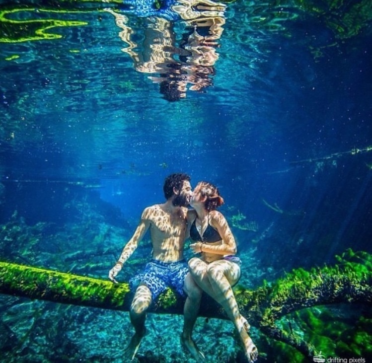 Romance under the sea.