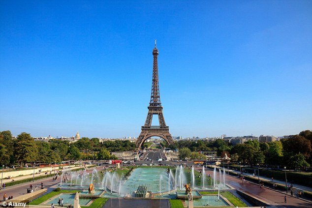 The real Eiffel Tower in Paris, pictured, is over 1,000 feet high or the equivalent of an 81 storey building