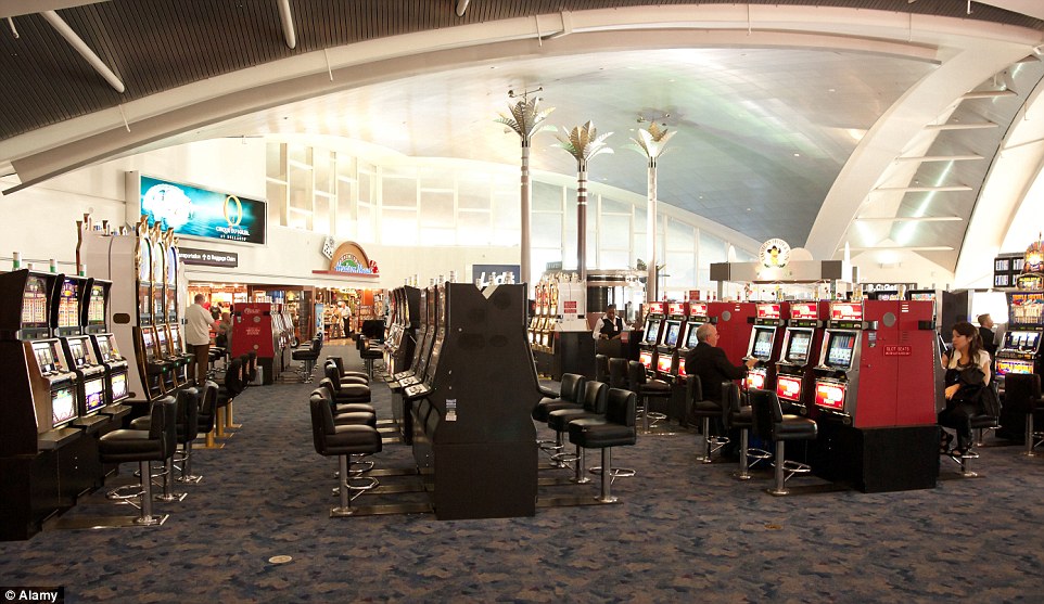Travellers can start gambling as soon as they touch down in McCarran International Airport as it has 1,234 slot machines within its terminals to keep fliers occupied
