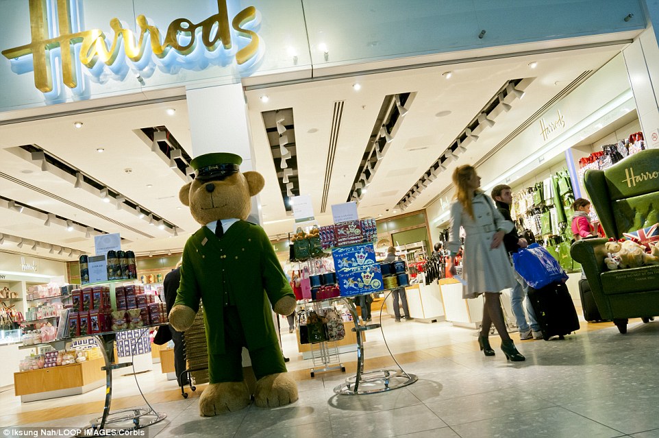 The airport, which was voted the best airport for shopping at the Skytrax World Airline Awards, even boasts an 11,000 square-foot Harrods store