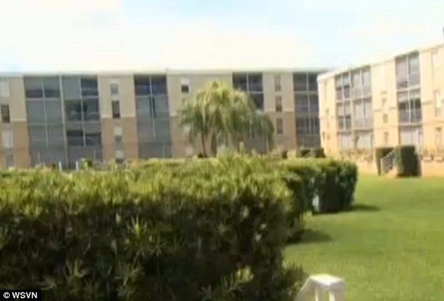 Scene: Fox went missing from outside his owners' condominium (pictured) in Pembroke Pines on Friday