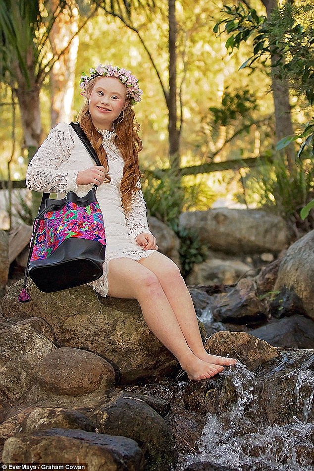 Maddy Stuart is the face of EverMaya, who launched a handbag line this week named after the Brisbane model