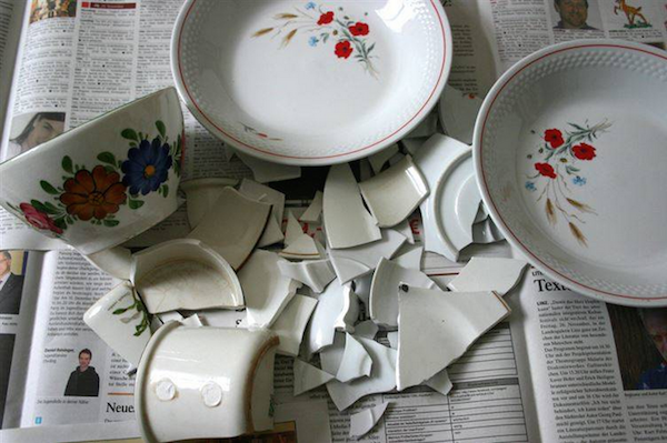 The Danish save broken dishes throughout the year and then throw the shards on new years at the homes of friends. It is thought to bring luck to their friendship.