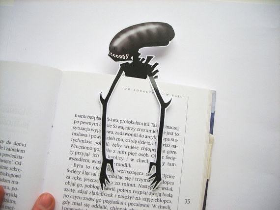 This Xenomorph bookmark because nothing is more horrifying than dog ears.