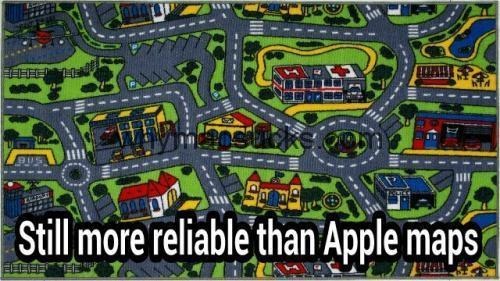 When you try to navigate somewhere using Apple maps.