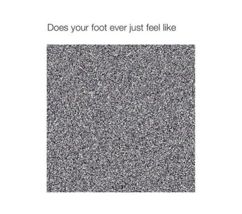 On your foot falling asleep: