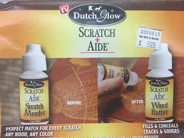 The person who decided that hiding the scratch was just as good as actually fixing it.