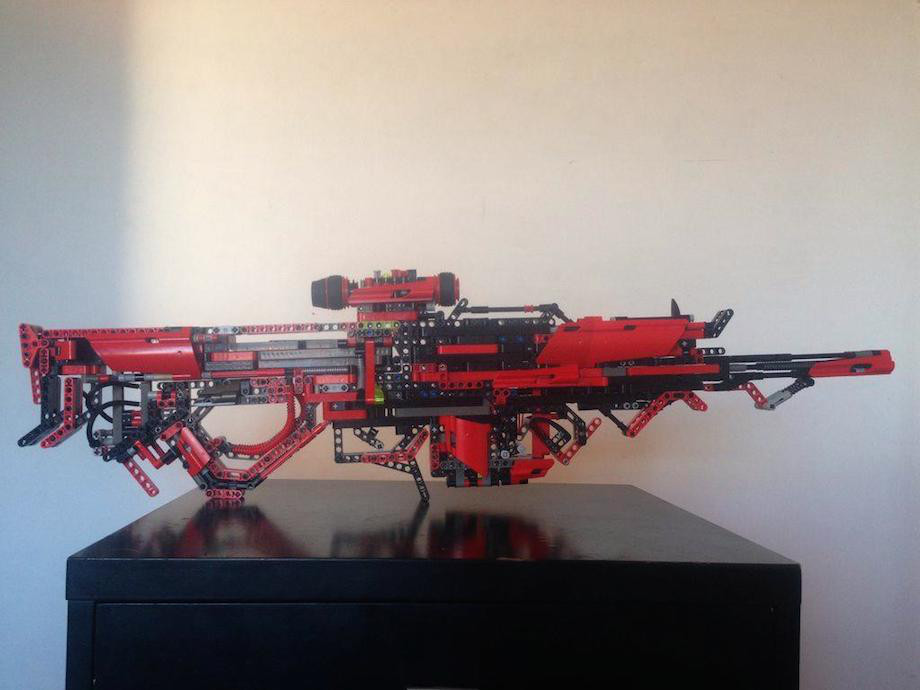 Imgur user RedTec spent the last 3.5 years perfecting his design for a toy gun he built completely out of Legos.