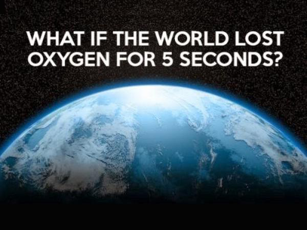 According to the people over at Unbelievable Facts, this is what would happen to our planet if we lost oxygen for only 5 seconds.

And Chris Hadfield, if you're out there and you'd like to dispute these facts, please do and let us know just how off base we are.
