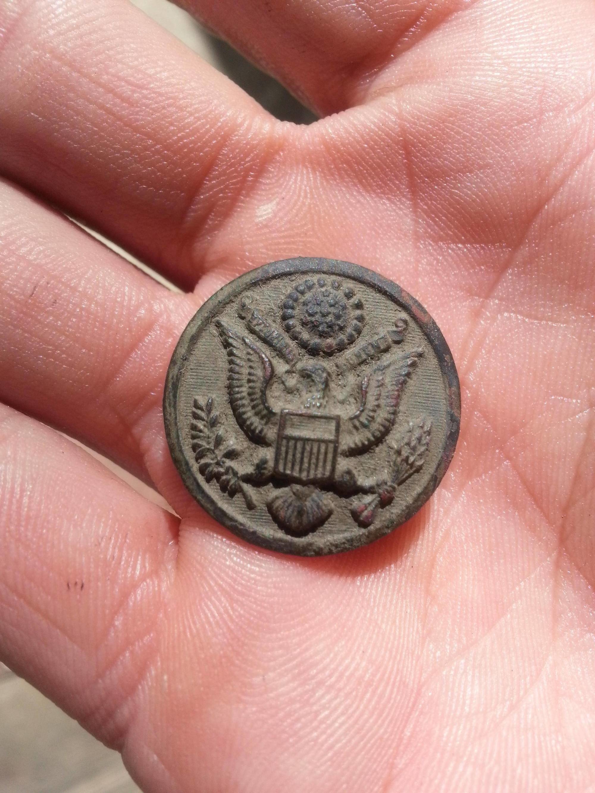 A WWII button. 