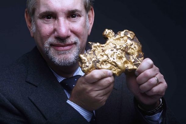 This man will have a lot of yard work to do. He found a rare 8.2-pound gold nugget in his California yard. The piece sold for $460,000. Geologists are confident there is more gold on the property.