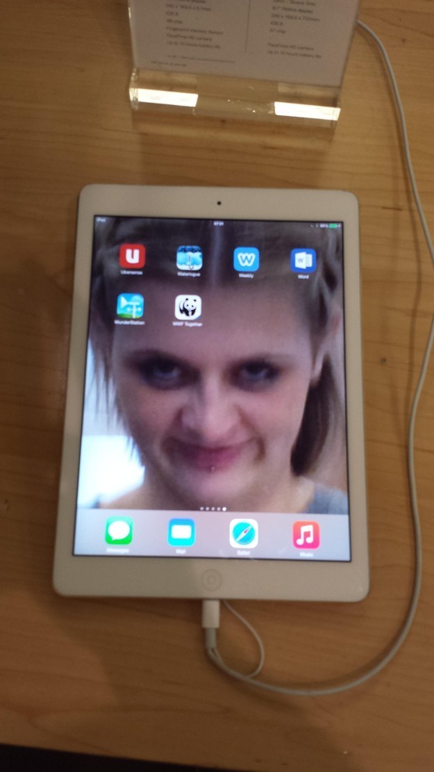 The person who put this as the background on every iPad: