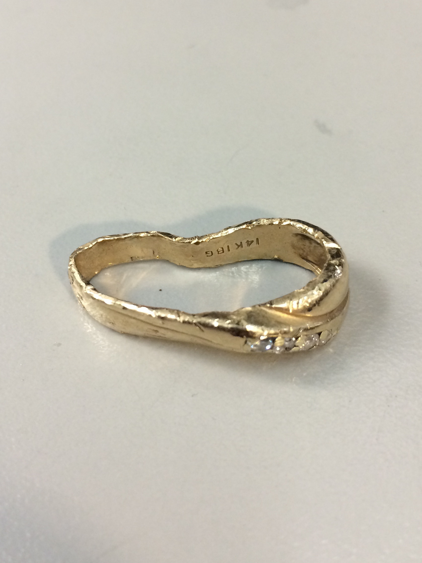 A man brought the restorer his wedding ring: It had been dropped into a running garbage disposal.