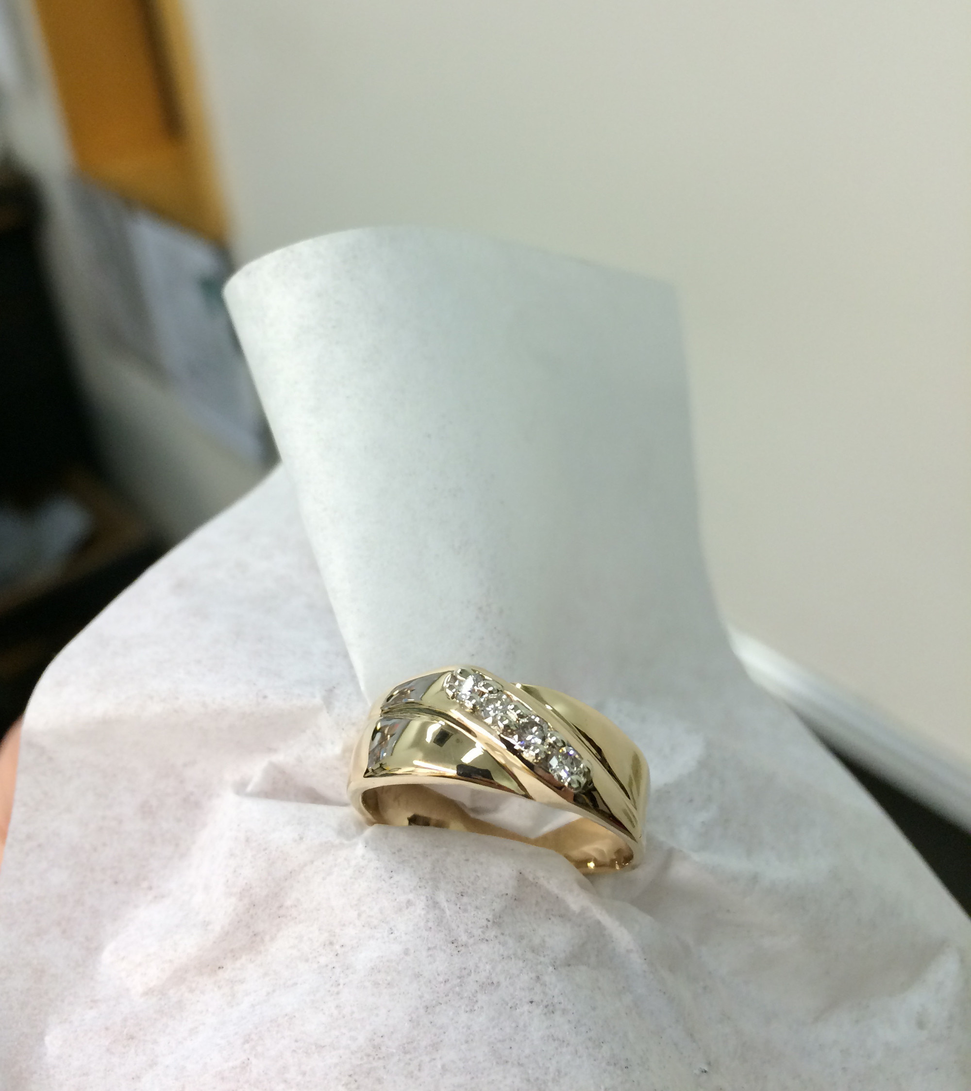 The owner of the ring was certainly pleased to have it back, and in even finer condition than before.