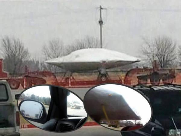 Earlier this year massive object was escorted along what locals call  the “Extra-terrestrial Highway” which is close to Area 51. Admittedly, if it was actually an alien spacecraft the government probably would have opted for a more subtle way of moving it, but the similarities of what we know as a UFO are uncanny.