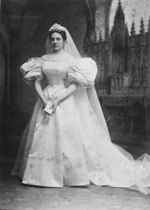 For the past 70 or so years, there's been a tradition among the women of her family to wed in her great-great-grandmother Mary Lowry Warren's dress from her 1895 wedding.