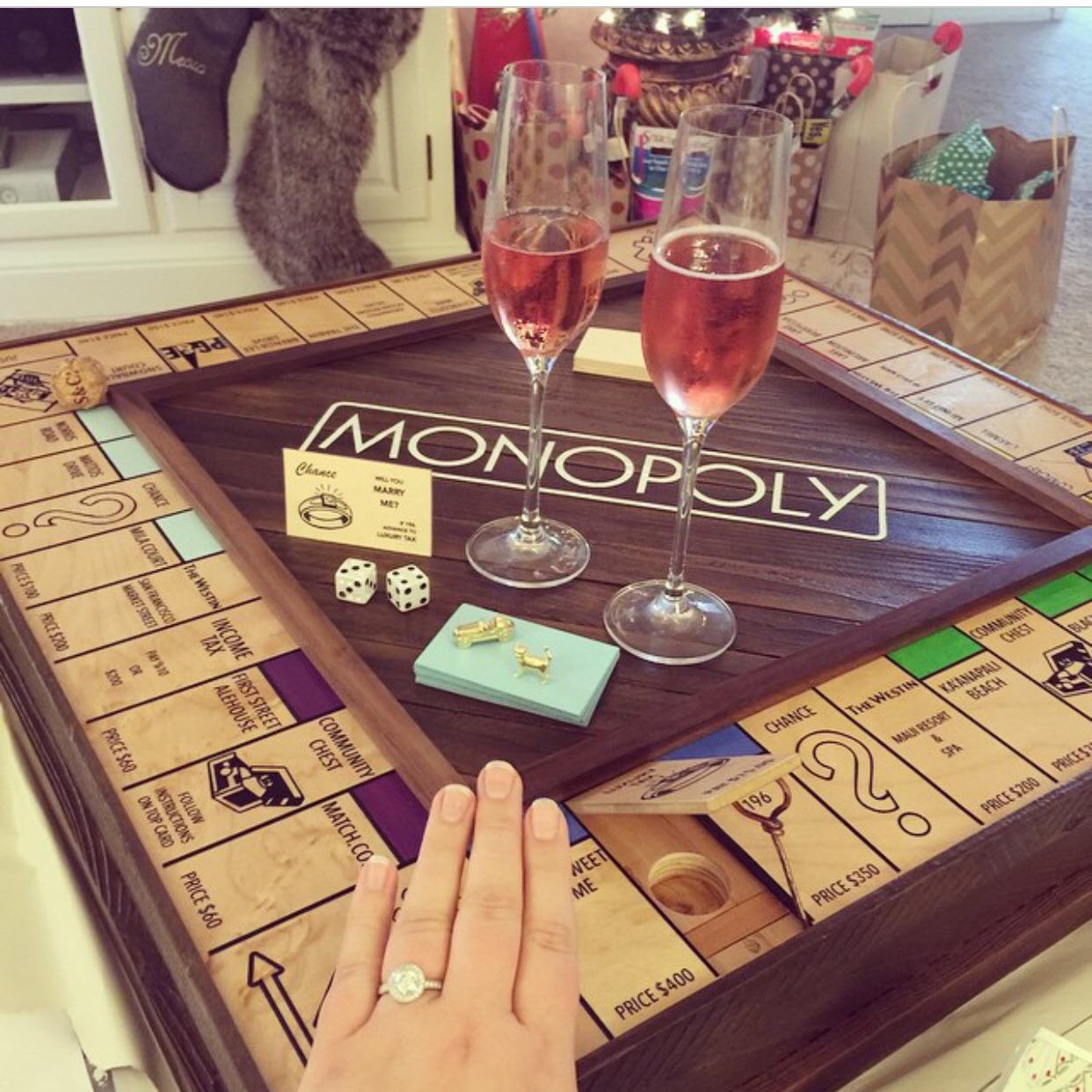 UNILADs Guy Handcrafts Monopoly Board To Propose To His Girlfriend In An Amazing Way image