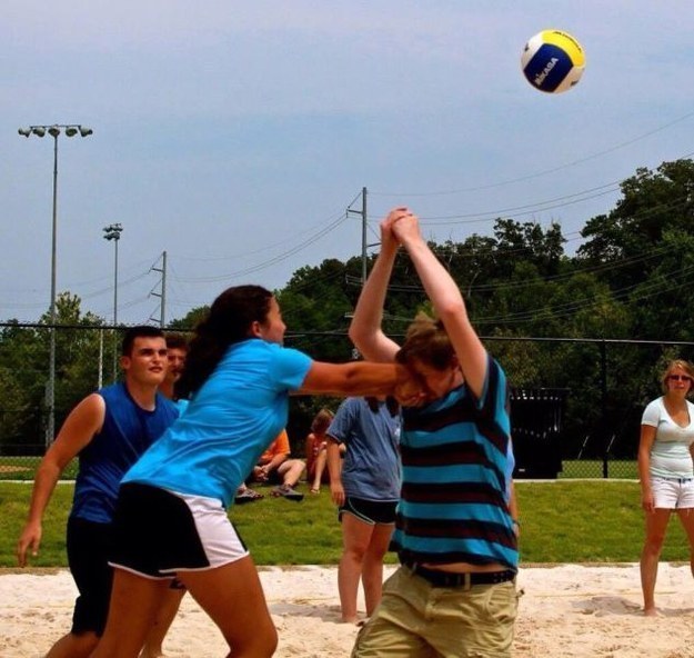 And life looks a lot like this volleyball match: