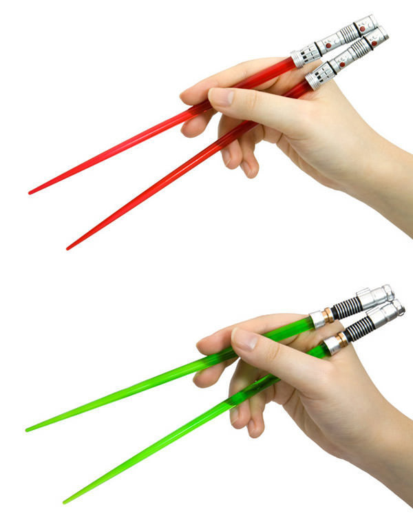 Lightsaber chopsticks so that the Pad Thai force will always be with you.