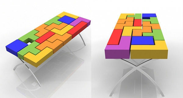 This Tetris table would look awesome in any living room.