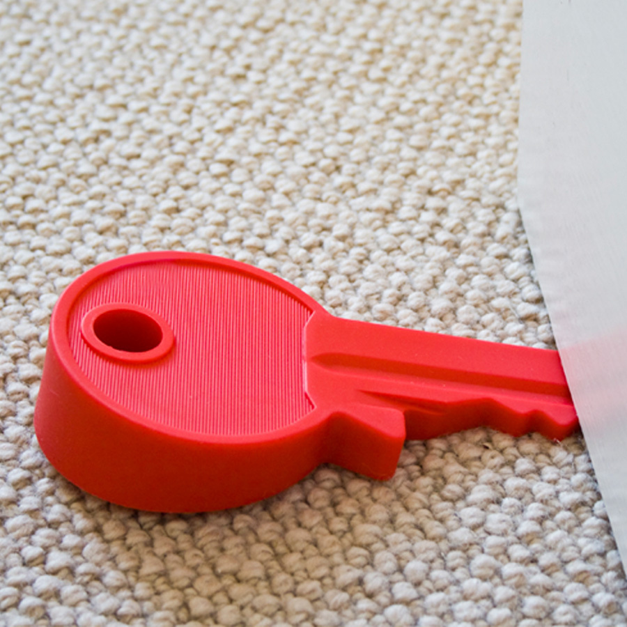 You'll never forget your key when its used as a door-stopper. 