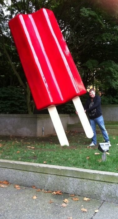 Huge popsicle in Seattle, Washington.