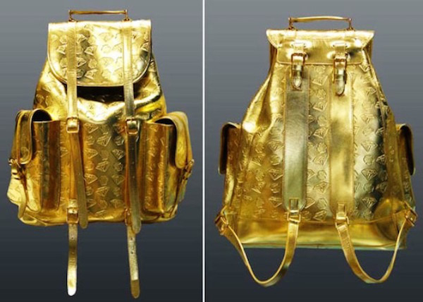 Gold Rucksack 

The Billionaire Boys Club released a limited golden rucksack, priced at $1,650.