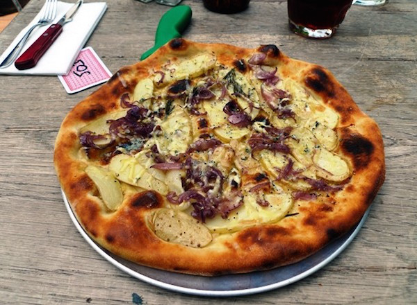 White truffle pizza

Priced at $150 at Gordon Ramsey’s Maze restaurant in London, the most expensive commercially available pizza has a topping of onion puree, fontina cheese, baby mozzarella, pancetta, cep mushrooms, wild mizuna lettuce and a rare Italian white truffle.