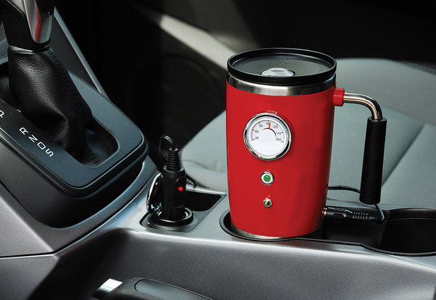And keep your coffee steaming with a heated travel mug.