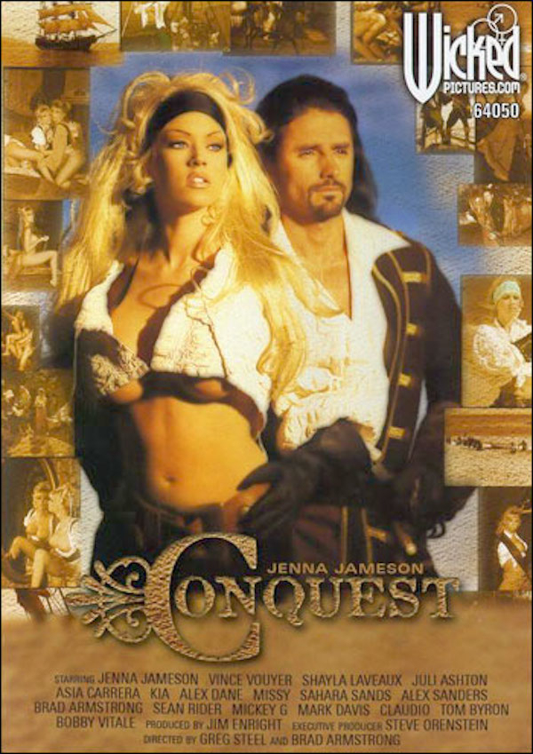 Conquest
Budget: $150,000
Conquest was one of the first high-budget porn films that paved the way for high-quality pornographic masterpieces. Follow Jenna Jameson through many adventures at sea in this pirate themed flick.