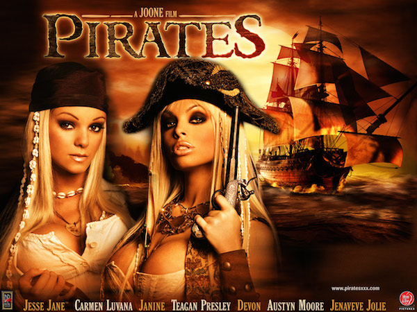 Pirates
Budget: $1 Million
Essentially a spin-off of Pirates of the Caribbean, this film is probably the most popular one here. Starring Jesse Jane, this movie is done so well that the only way you could tell that it's a porno is the graphic sex scenes.