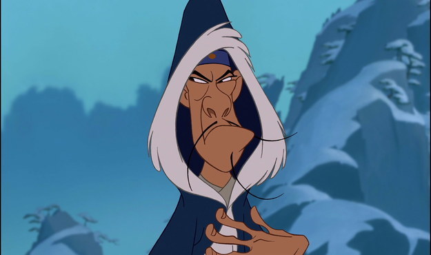 What about the male characters? This guy from Mulan has nails...