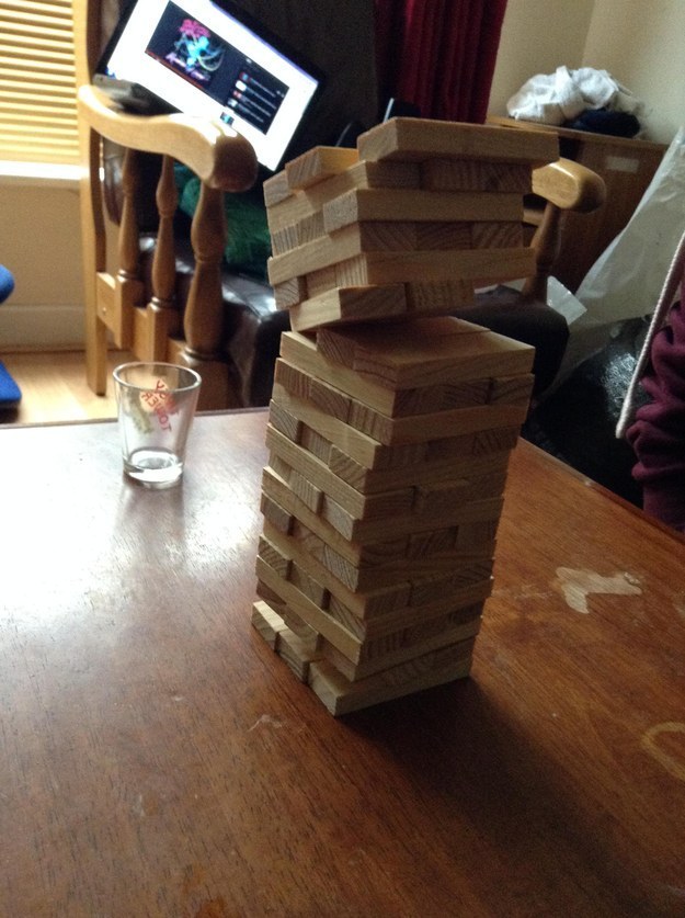 Jenga is so against you it doesn't even make sense any more.