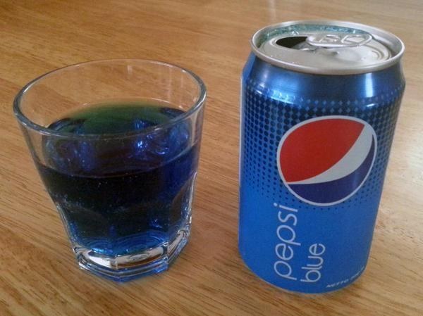 The world is against you because blue Pepsi actually exists.