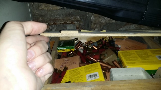 The previous owner really didn't want to run out of bullets.