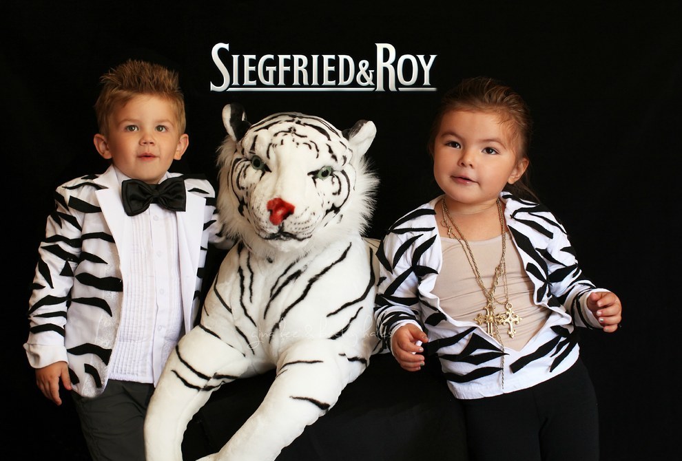 They went Vegas as Siegfried &amp; Roy...