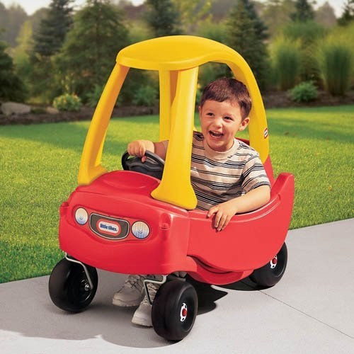 Remember the joy of zipping through your driveway and neighborhood with your foot-powered Little Tikes car as a kid?