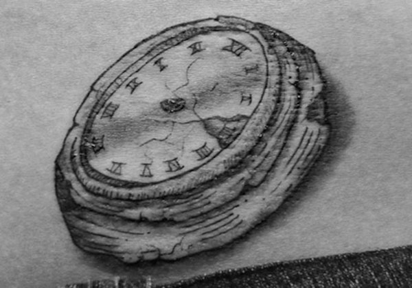 The clock with no hands

This tattoo is, fairly obviously, representative of ‘doing time’ and doing a lot of it. Those serving a longer sentence might get this tattoo done on their wrist, with watch straps and all, much like a real watch. The clock face itself can come in a few forms, such as the face of a wall clock or a grandfather clock. Not all clock tattoos are tied to prison; generally just the ones lacking hands.