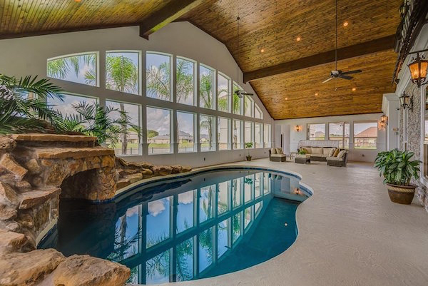 And when you make it past the lagoon-style indoor pool, you'll run right into the secret room...