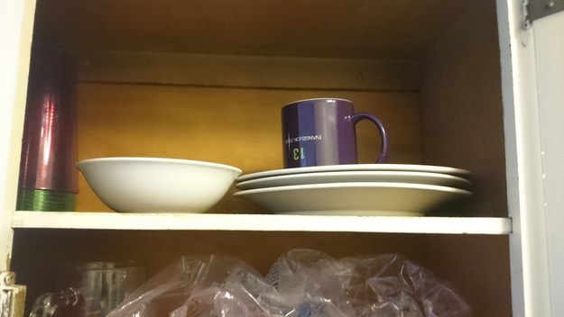When kitchen cupboards don't have a system.