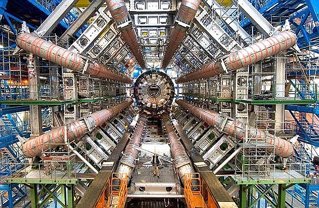 The Large Hadron Collider at Cern (shown) in Geneva is now operating at the highest level yet in a bid to detect miniature black holes, which are considered a key sign of a 'multiverse'